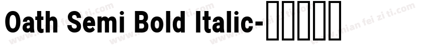 Oath Semi Bold Italic字体转换